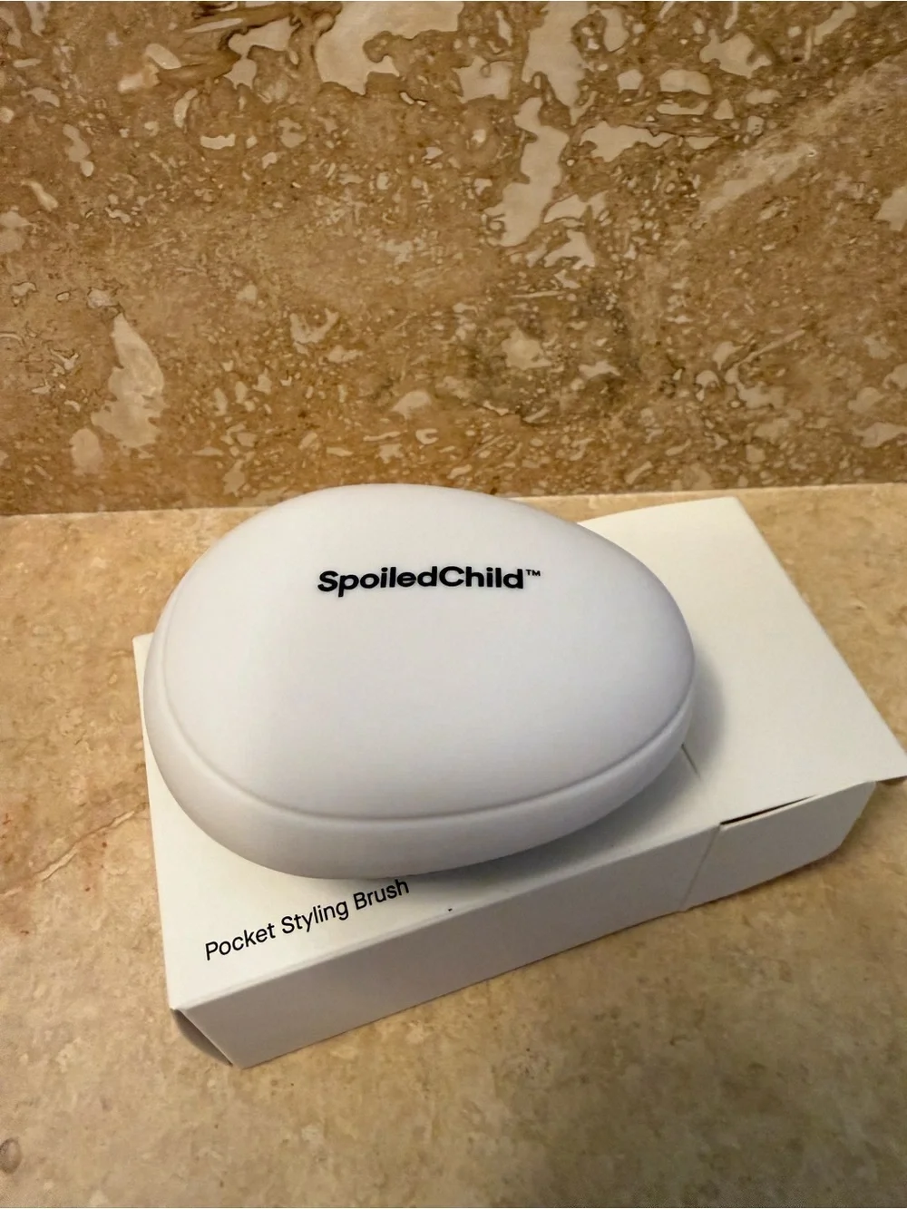 SpoiledChild Pocket Styling Brush - White and Black